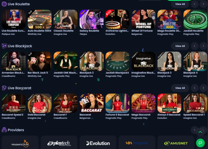 jackbit live casino page